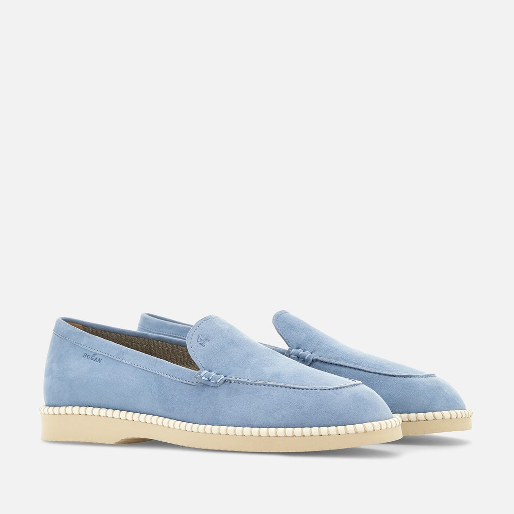 Hogan Damen Loafer H642 in Himmelblau