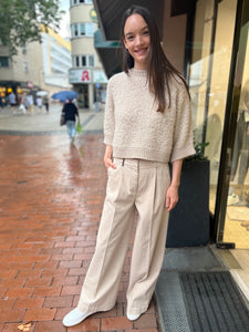 Peserico Damen Marlenehose in Beige