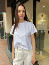 Laden Sie das Bild in den Galerie-Viewer, Peserico Damen Shirt in Weiß mit Rautenmuster
