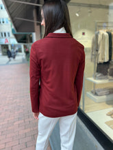 Laden Sie das Bild in den Galerie-Viewer, Harris Wharf London Damen Blazer in Rotbraun
