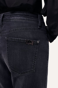 Cambio Damen Hoose "Piper short" in Dunkelgrau
