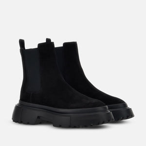 Hogan Damen Chelsea Boots H619 in Schwarz