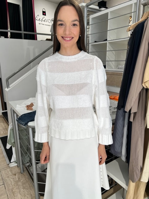 Fabiana Filippi Damen Pullover in Weiß