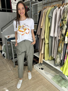 Margittes Damen Shirt in Weiß mit Druck
