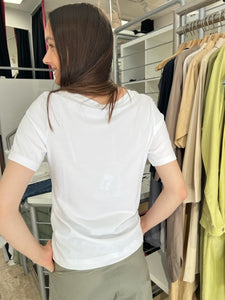 Margittes Damen Shirt in Weiß mit Druck