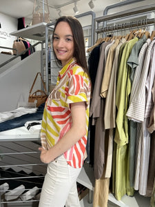 Luisa Cerano Damen Bluse mit Druck in Multicolour