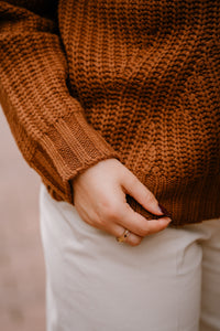S.Marlon Damen Strickpullover in Zimt