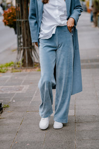 Raffaello Rossi Damen Cordhose "Elaine Long" in Hellblau