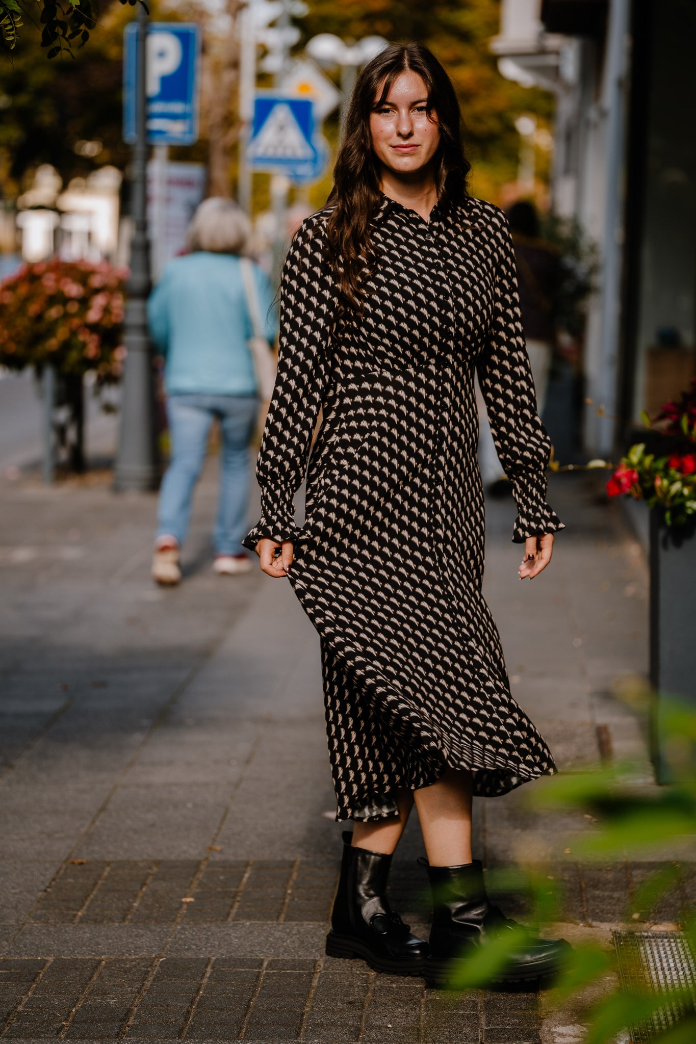 Catnoir Damen Blusenkleid mit Print – Liebevoll-mode