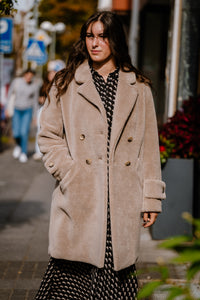 Beaumont Damen Teddymantel in Beige