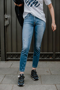 Cambio Damen Ancle Cut Jeans "Paris" in Denim