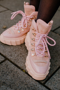 AGL Damen Sneaker "Blondie Trekkhigh" in Rose