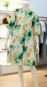 Angoor Damen Kleid "Gloria" mit Faltendetails in Multicolor