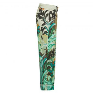 Cambio Damen Hose "Gia Cropped" mit All-Over-Druck