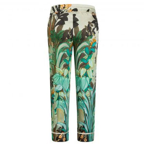 Cambio Damen Hose "Gia Cropped" mit All-Over-Druck
