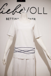 Anna Seravalli Damen Blusen-Shirt in Weiß