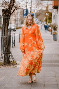 Delicatelove Damen Kleid "Shia Jungle" in Orange