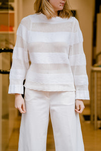 Fabiana Filippi Damen Pullover in Weiß
