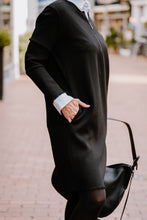 Laden Sie das Bild in den Galerie-Viewer, Antonelli Damen Kleid &quot;Macedonia&quot; in Schwarz
