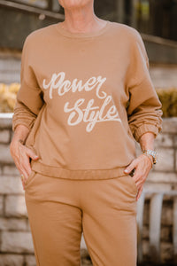 Margittes Damen Sweater in Cognac