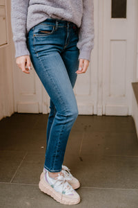 Cambio Damen Jeans "Paris Ancle Cut" in Blau
