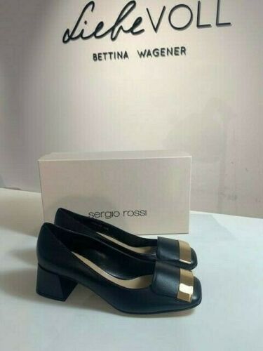 Sergio Rossi Damen Pump SR1 in schwarz