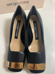 Sergio Rossi Damen Pump SR1 in schwarz