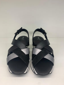 Hogan Damen Sling Sandalen in Schwarz